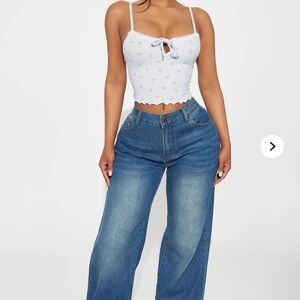 NWT Junior's Tall Nia Non Stretch Baggy Jeans Sz 3 Cotton Blend